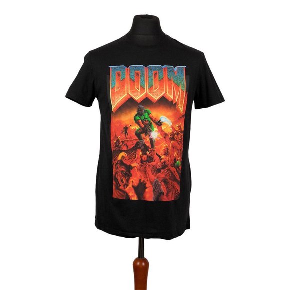 RARE Doom Bethesda graphic tee - video games - Picture 1 of 4